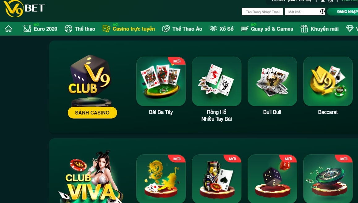 Casino trực tuyến tại V9Bet